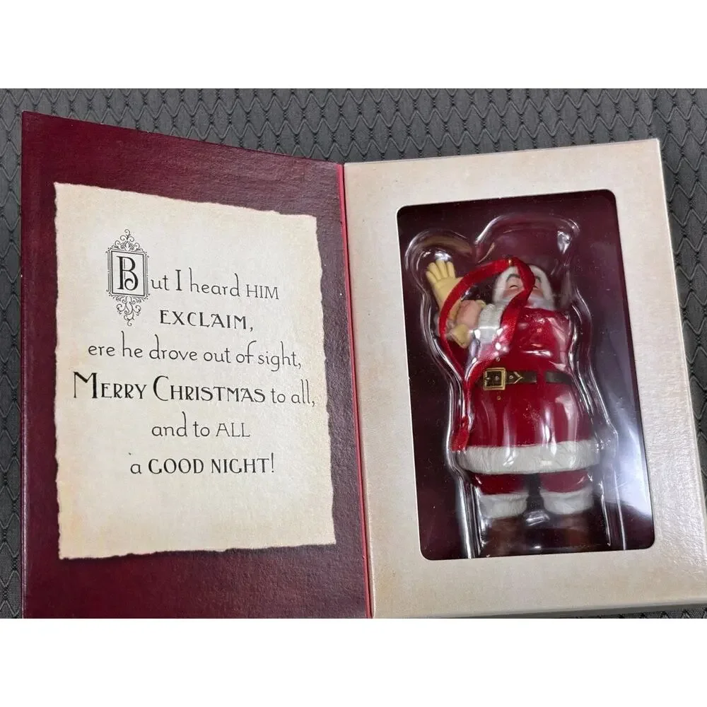 Hallmark Keepsake Ornament Twas the Night Before Christmas Santa Claus 2001